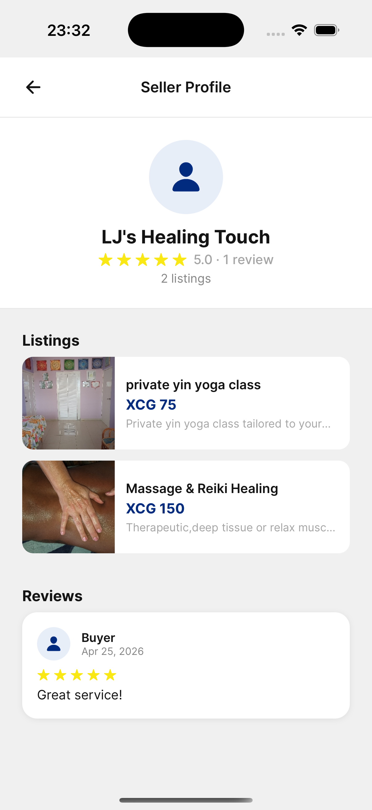 Trust — seller profiles with ratings and reviews